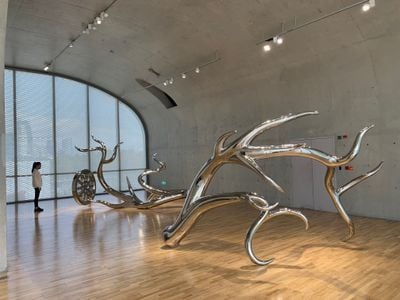 Tomokazu Matsuyama, Wheels of Fortune (2020). Exhibition view: Accountable Nature, Long Museum, Shanghai (12 November 2020–24 January 2021).