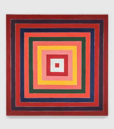 Frank Stella, Concentric Squares (1977). Acrylic on canvas. 156.5 x 156.5cm. © Frank Stella / Artists Rights Society (ARS), New York.