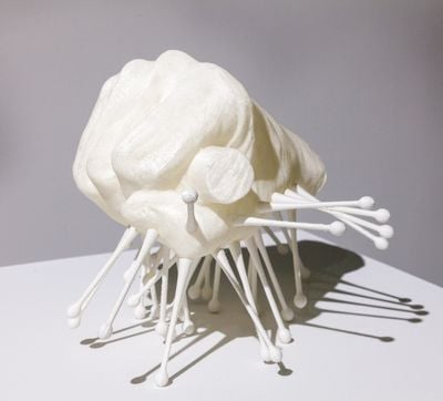 Michael Joo, All One Thing (2020). Plastic 3D print. 27.9 x 38.1 x 25.4 cm. Exhibition view: Sensory Meridian, Kavi Gupta, Elizabeth St, Chicago (14 January–13 March 2021).