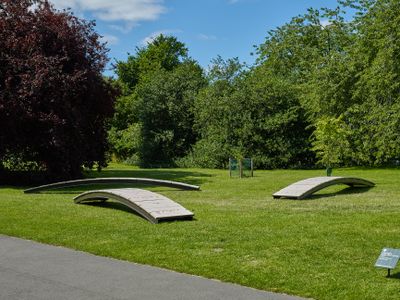 Iván Argote, Bridges (We are melting) (2019). Exhibition view: Frieze Sculpture, Regent's Park, London (3 July–6 October 2019). Courtesy Perrotin, Stephen White/Frieze. Photo: Stephen White.