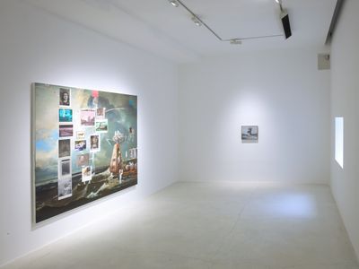 Exhibition view: Ged Quinn, Rose, Cherry, Iron Rust, Flamingo, Pearl Lam Galleries, Hong Kong (26 May–8 July 2017).