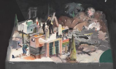 王茜瑶， 《Demi-Plié》，2019。布面油画、铅笔，125×135cm。图片提供：艺术家与千高原艺术空间。