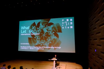 Lia Colombino at What to Let Go?, Para Site International Conference, Tai Kwun – Centre for Heritage and Arts, Hong Kong (22–24 November 2018). Courtesy Para Site. Photo: Eddie Lam, Image Art Studio.