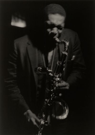 Roy DeCarava, Coltrane #24 (1961). © 2019 Estate of Roy DeCarava. All rights reserved. Courtesy David Zwirner.