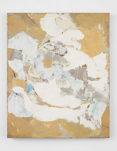 Chung Sang-Hwa, Work 72-B (1972). Acrylic and kaolin on canvas. 65.1 x 53 cm. Price on request.