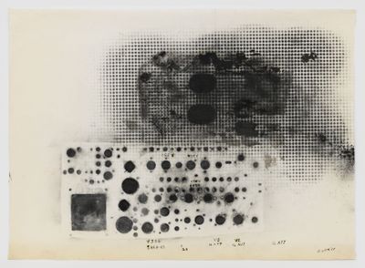 Jack Whitten, Untitled (1988). Ink and ink wash on rice paper. 52.7 x 73.7 cm. ©️ Jack Whitten Estate.