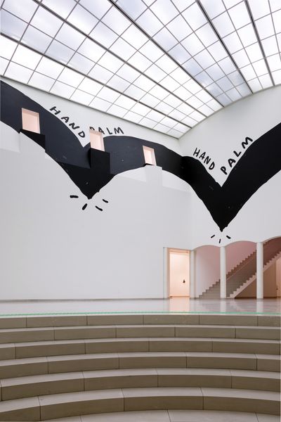 Christine Sun Kim, Echo Trap (2021) (detail). Exhibition view: CRIP TIME, MMK Museum für Moderne Kunst, Frankfurt (18 September 2021–30 January 2022).
