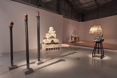 Sculptures by Richard Streitmatter-Trần on view in Within / Between / Beneath / Upon, The Factory Contemporary Arts Centre, Ho Chi Minh City (13 March–6 June 2021).