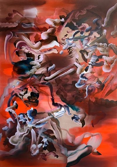 Grace Wright, Underestimating Courage (2021). Acrylic on linen. 170 x 120 cm.