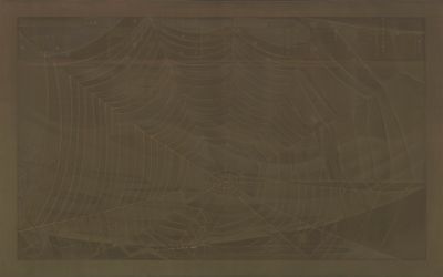 郝量，《套数·秋思——日暮》，2020。绢本重彩，153.3×233.3cm。局部。图片提供：维他命空间。