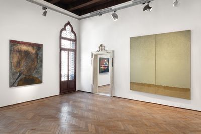 Exhibition view: Ha Chong-Hyun, 59th Venice Biennale Collateral Event at Istituzione Fondazione Bevilacqua La Masa – Palazzetto Tito (23 April–24 August 2022).