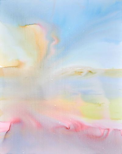 Rebekka Steiger, weather gage (2021). Ink on canvas. 240 x 190 cm.