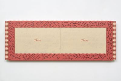 Lee Mijung, 2-person rug (2020). Acrylic on birch plywood. 60 x 170 cm.