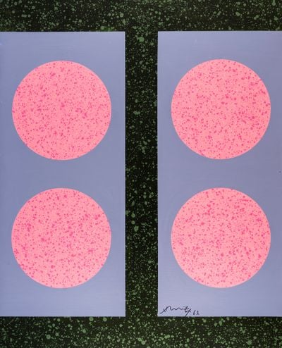 Hsiao Chin, Four Yuan-2 (1963). Acrylic on canvas. 160 x 130 cm.