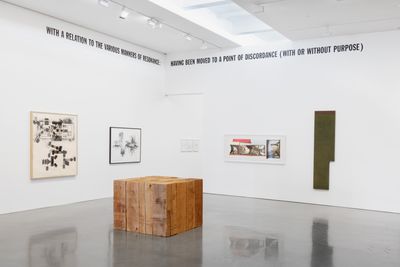 Exhibition view: Group Exhibition, Stars Don't Stand Still in the Sky: A Tribute to Lawrence Weiner, Regen Projects, Los Angeles (15 September–22 October 2022).