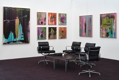 Exhibition view: Chris Heaphy at Gow Langsford Gallery booth, Aotearoa Art Fair, Auckland (2–5 March 2023).