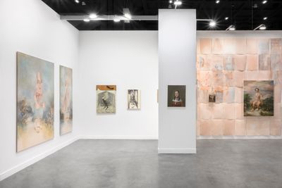 Exhibition view: Bénédicte Peyrat and Andrei Pokrovskii, RIBOT Gallery, miart 2023, Milan (14–16 April 2023).