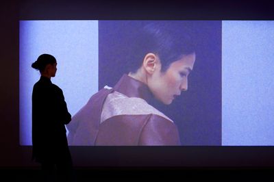 Nikki Lam, the unshakable destiny_2101 (2021). 16mm film transferred to digital video, 2K, colour, sound. Exhibition view: Primavera 2023: Young Australian Artists, Museum of Contemporary Art Australia, Sydney (8 September 2023–4 February 2024).