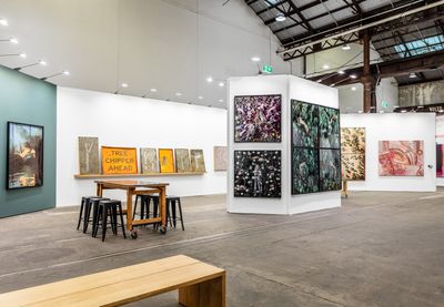 Exhibition view: Michael Reid booth, Sydney Contemporary, Carriageworks (7–10 September 2023).