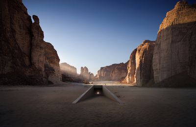 Render of Ashab Al-Lal by Ahmed Mater, Wadi AlFann, AlUla.