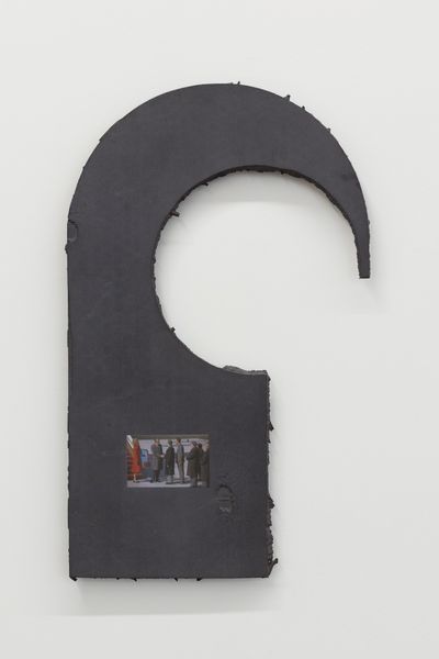 Martyn Reynolds, Black Hook Tarmac (2020). Anodised cast aluminium, UV print. 48 x 30 cm.