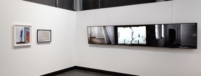 Left to right: Firenze Lai Ching Yin; Cyrus Tang, In memory's eye, we travel (2016). Exhibition view: Assembly, CIW Gallery, Australian Centre on China in the World, Canberra (12 February–24 May 2024).