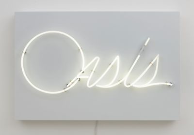 Betye Saar, Oasis (1984-2024). Neon. 34.9 x 83.8 cm.