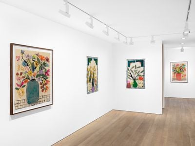 Exhibition view: Isabella Ducrot, Remembering flowers, Sadie Coles HQ, London (28 June–17 August 2024). © Isabella Ducrot.