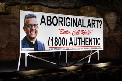 Steven Rhall, Ideas of First Nation art practice (2024). Commissioned by the Museum of Old and New Art (Mona). Photo: Mona/Jesse Hunniford.