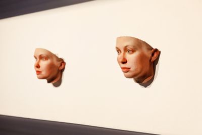 Heather Dewey-Hagborg, Radical Love (2015) (detail). Genetic materials, custom software, 3D prints, documentation. Exhibition view: Proof of Personhood: Identity and Authenticity in the Face of Artificial Intelligence, Singapore Art Museum (22 September 2023–25 February 2024).