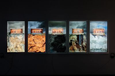 Bertille Bak, Mineur Mineur (Minor Miner) (2022). Installation, five-channel FHD videos, 15 min (each), synchronised on vertical screens, 9 min, 16 sec, stereo. With the support of the Eau de Coconetwork, the NGO Bel Avenir, Coafield Children Classes, and the Musol association. Production by La Fondation des Artistes, French Institute, and La Crieìe Contemporary Art Center, Rennes.