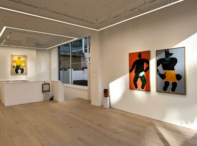 Exhibition view: Stewart Swan, Square Go, RHODES, London (2 February–2 March 2024).