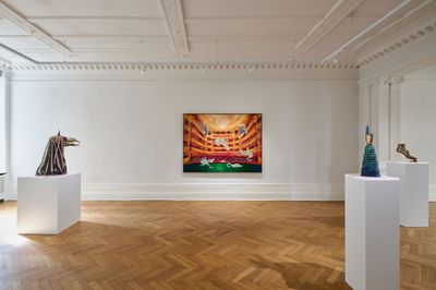 Exhibition view: Marianna Simnett, Charades, Société, Berlin (2 May–28 June 2025).