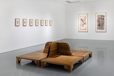 Exhibition view: Fang Lu and Arie Kishon, Somewhere in the center, I created you, SPURS Gallery, Beijing (4 January–19 February 2025).