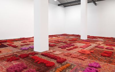Lin Tianmiao's exhibition 'Protruding Patterns' at Galerie Lelong & Co, New York