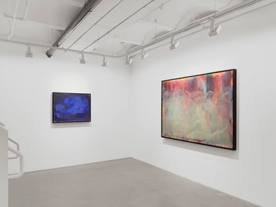 Left: Thu-Van Tran, Colors of Grey (2024). Exhibition view: In spring, ghosts return, Almine Rech Tribeca, New York (7 May–15 June 2024).