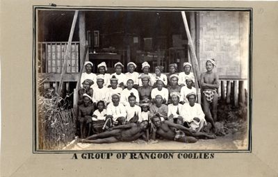 J. Jackson, A Group of Rangoon Coolies (c. 1868).