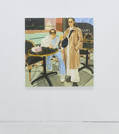Jiab Prachakul, Half Sisters (2023). Acrylic on linen canvas. 150 x 150 x 4 cm.