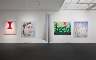 Exhibition view: Karolina Jabłońska, Tomasz Kręcicki, Cyryl Polaczek, Reconciling Apparent Contradictions, Esther Schipper, Berlin (3 March–8 April 2023).