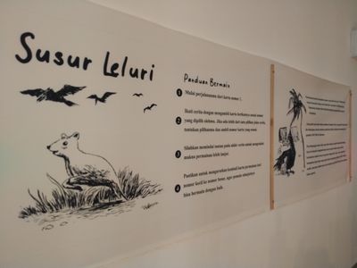 Maharani Mancanegara, Susur Leluri (2021). Exhibition view: Jakarta Biennale 2021: ESOK, The National Awakening Museum, Jakarta (21 November 2021–21 January 2022).