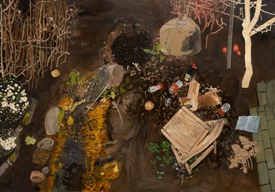 Exhibition view: Margaux Williamson, White Cube, Hong Kong (18 November 2022–7 January 2023).
