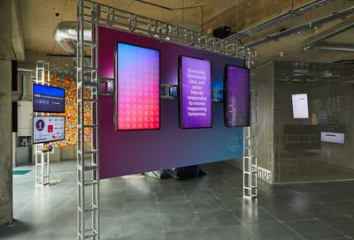 Ben Grosser, Platform Sweet Talk (2021). Software, installation view. Commissioned by arebyte Gallery.