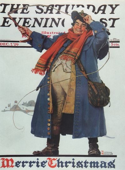 Norman Rockwell, Merry Christmas, 1929 (1919). Saturday Evening Post cover, December 7, 1929.