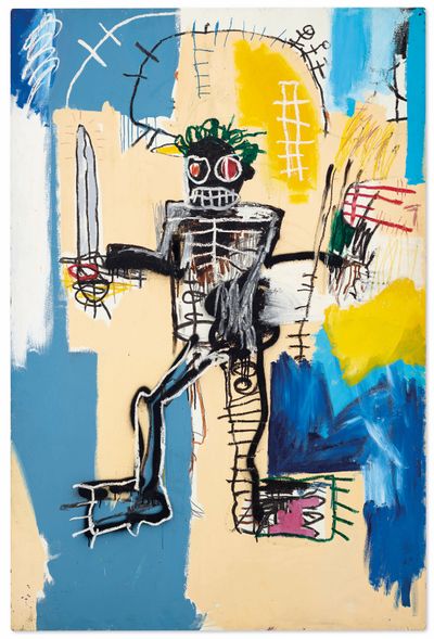 Jean-Michel Basquiat Warrior sold for HK$ 323,600,000 at Christie's Hong Kong on 23 March 2021.