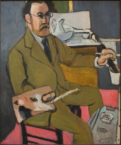 Henri Matisse, Self-Portrait (1918). Oil on canvas. 65.5 × 54.3 cm. Gift of Marie Matisse to the French state for deposit at Musée Matisse Le Cateau-Cambrésis, 1978, Musée d'Orsay, Paris. Photograph by Musée Matisse Le Cateau-Cambrésis/DR. © Succession H. Matisse 2021.