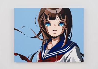 Hiroyuki Matsuura, Little Girl Blue (2021). Acrylic on canvas 91 x 116cm. © TOKYO Gallery + BTAP.