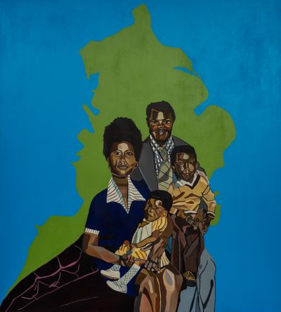 Joy Labinjo, We came to a country that we helped to build (2021). 200 x 180 cm.