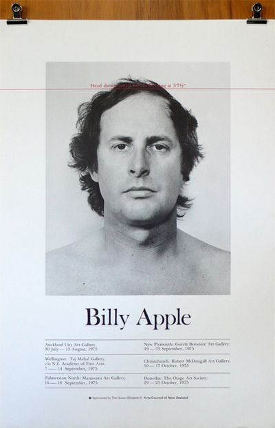 Billy Apple, Wall Drawing (undated). Offset poster and pencil. Variable dimensions.