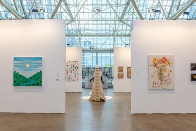 Patel Brown Gallery's booth at Art Toronto 2021.