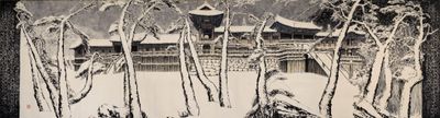 Park Dae Sung, Snow at Bulguk Temple (1996). Photo